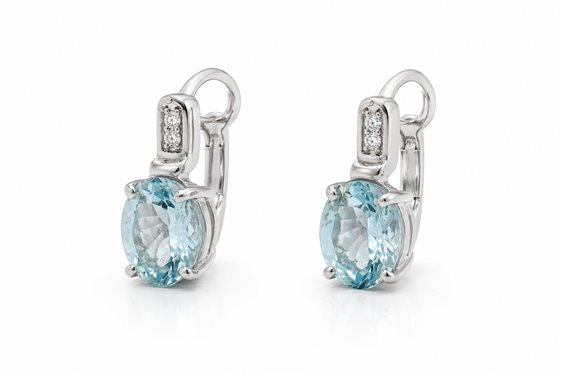 Orecchini Comete Donna in Oro Acquamarina 3 Ct ORB 765 - ORB 765
